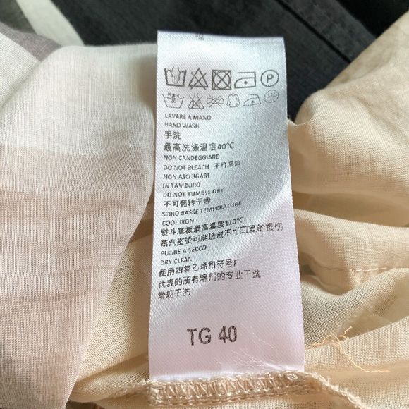 Manila Grace Short Sleeve Maxi Dress size 40 US 6 Open Back Abstract Tropical - Picture 10 of 10